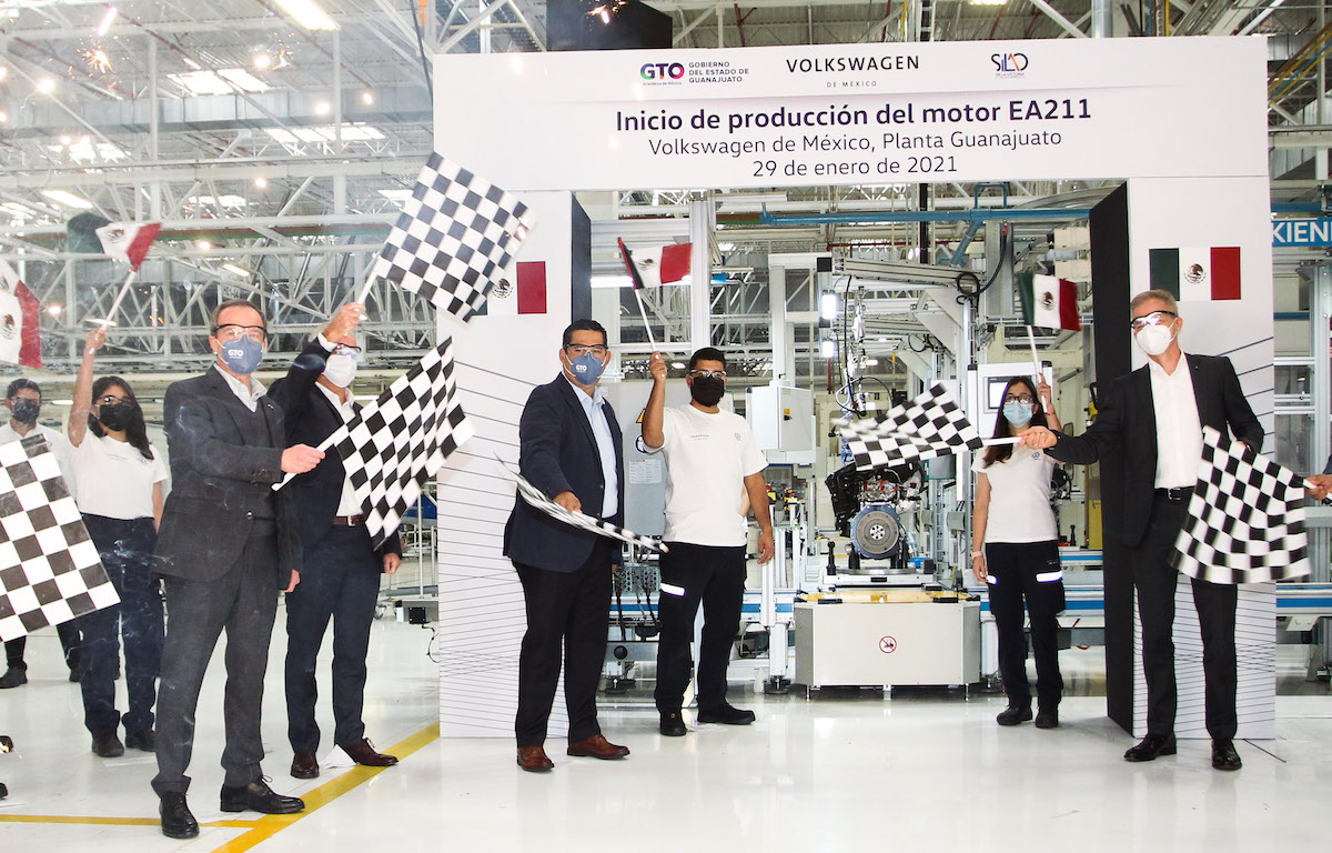 Volkswagen starts production of the EA211 engine in Silao