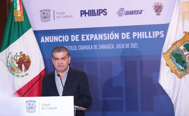 Phillips will invest 20 million dollars to expand its operations in Coahuila