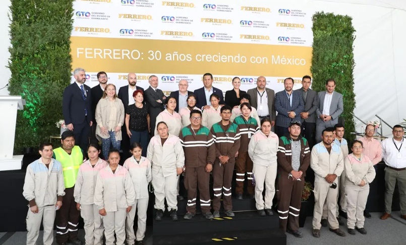 Ferrero confirms investment of 50 million dollars to expand its Guanajuato plant