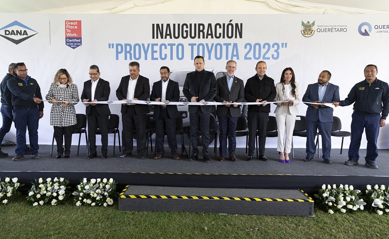 DANA will produce drivelines for Toyota; invests 400 million pesos in Querétaro